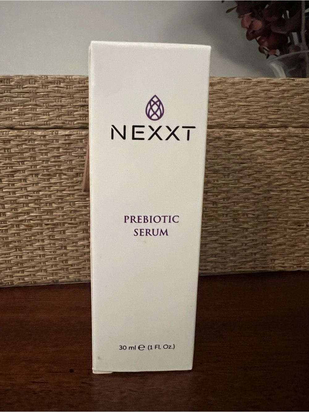 NEXXT Prebiotic Serum — White Bottle with Purple Accents